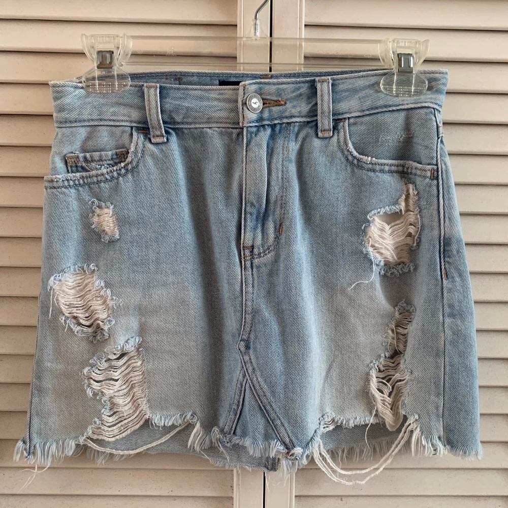 Hollister denim skirt